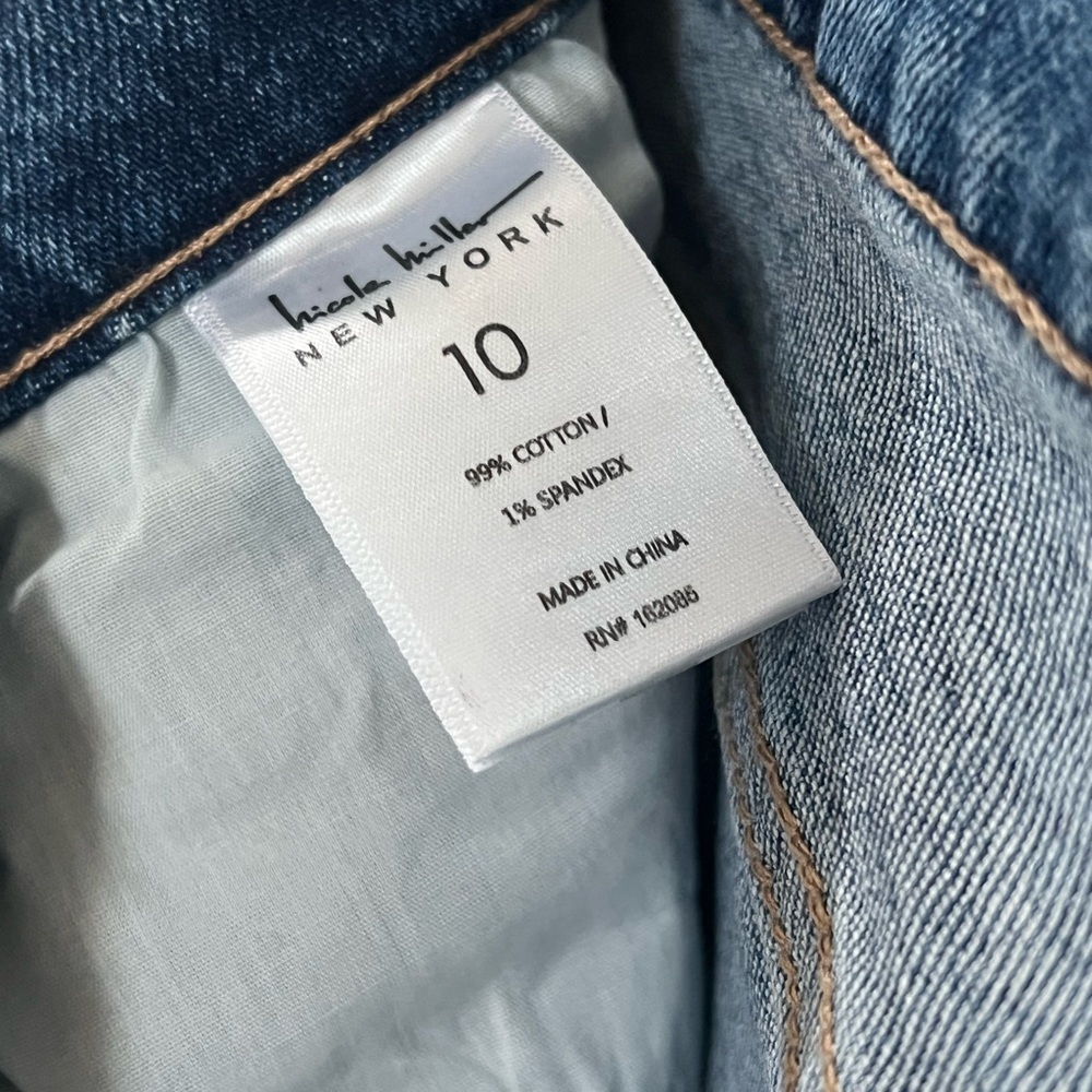 Nicole Miller Blue Distressed Ankle Jeans - Picture 3 of 8